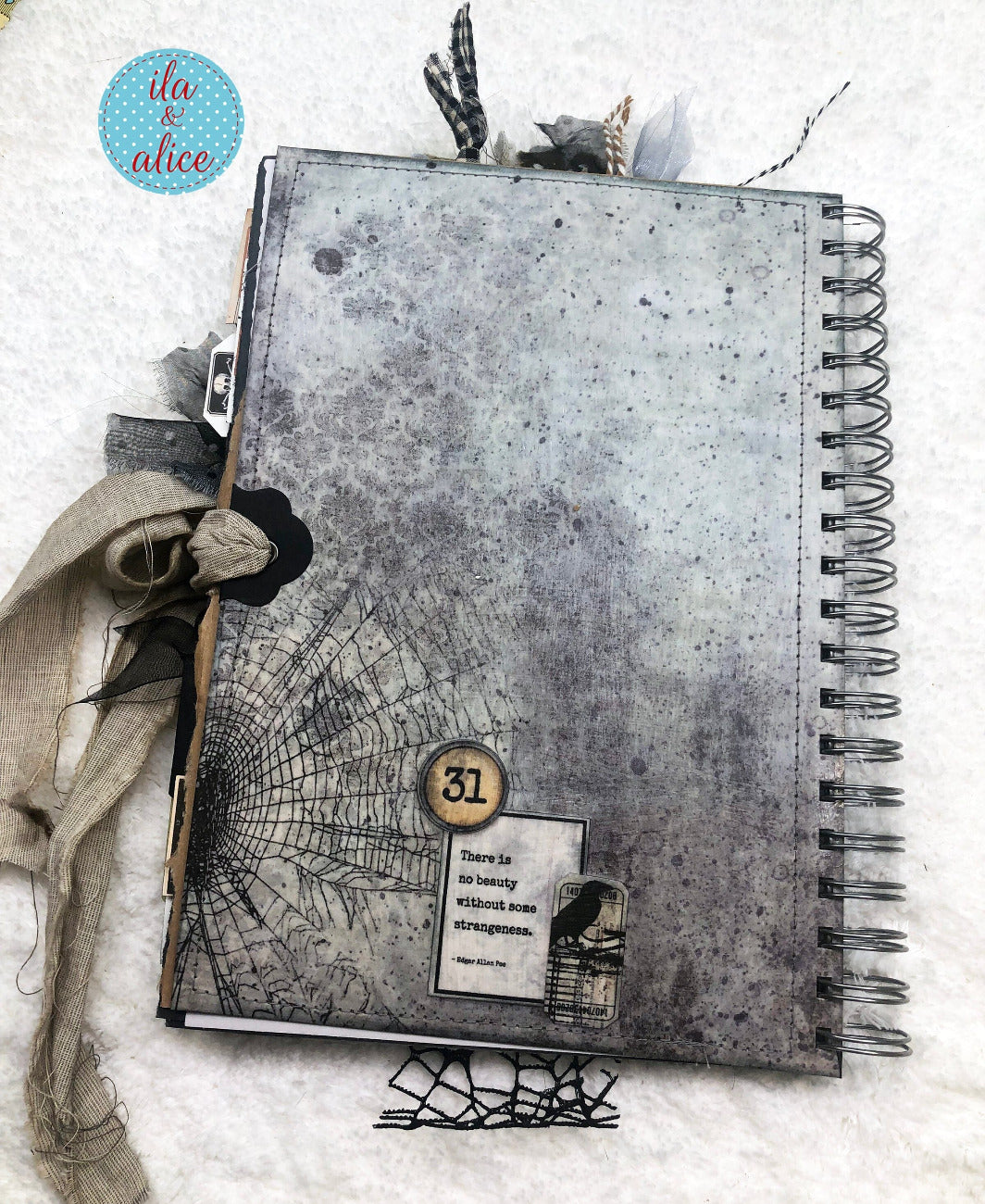 Macabre Witch Halloween Junk Journal with Ghosts & Ghouls Journal ila & alice