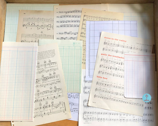 Vintage Music & Ledger Paper Pack