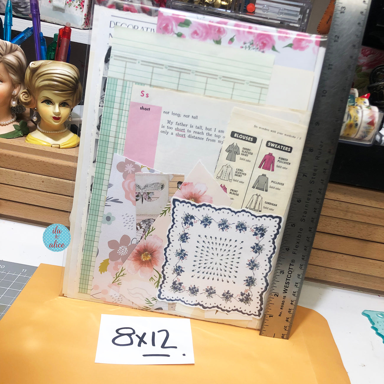 Curiosities No. 05 – Sewing Room Scrapbook Mix · Large