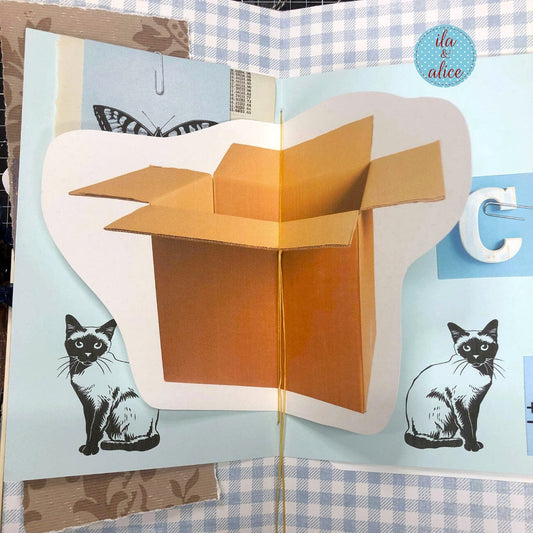 Siamese Cat Junk Journal- Soft Cover with Saucy Face Journal ila & alice