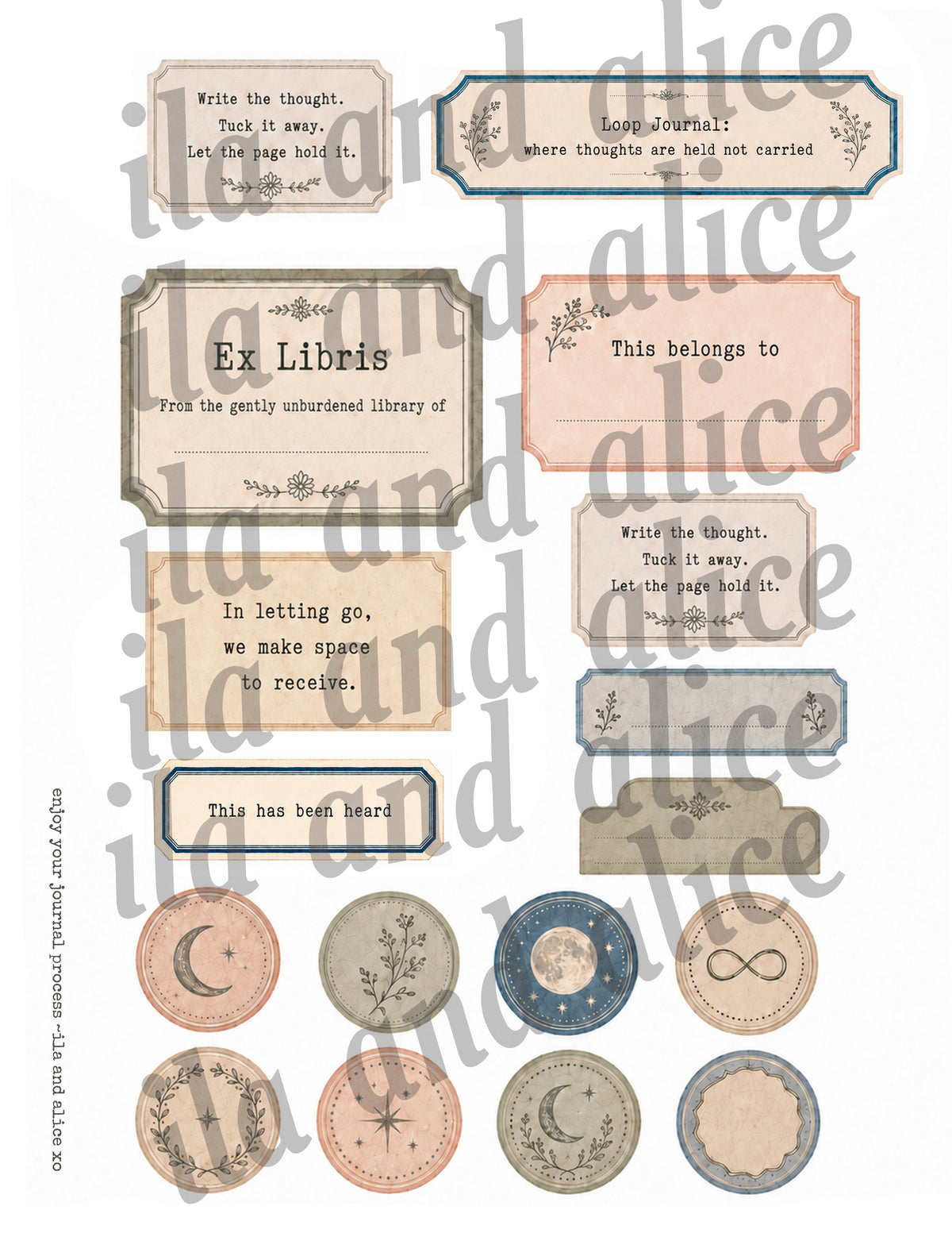 Loop Journal Companion Kit | Printed Journal Pages Mailed to You
