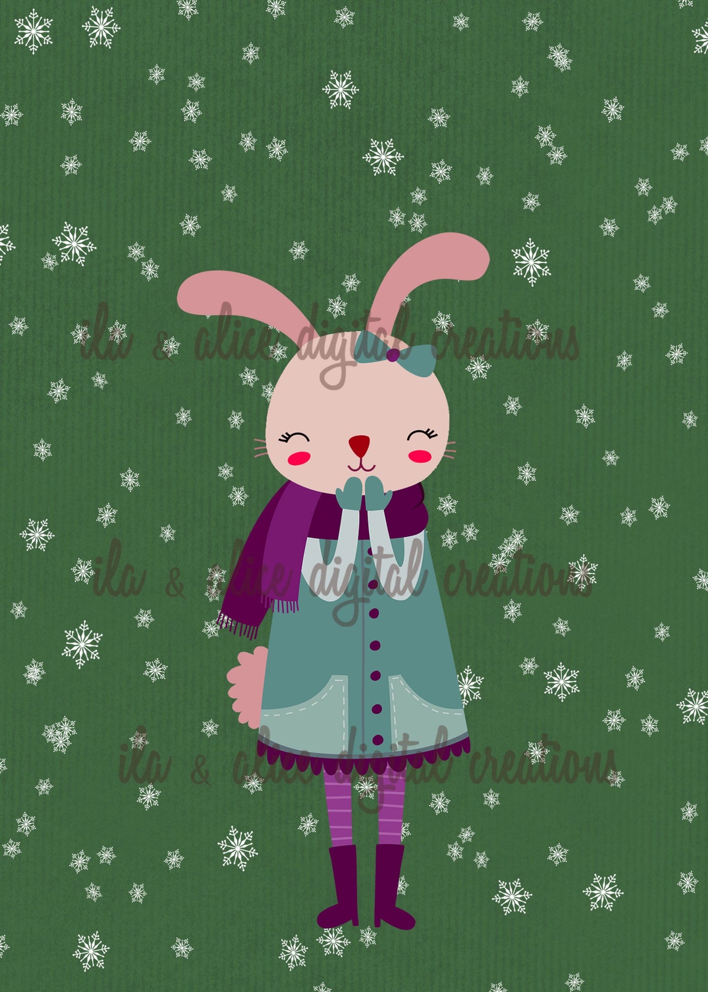 Woodland Creatures in the Winter Postcards Post Cards ila & alice