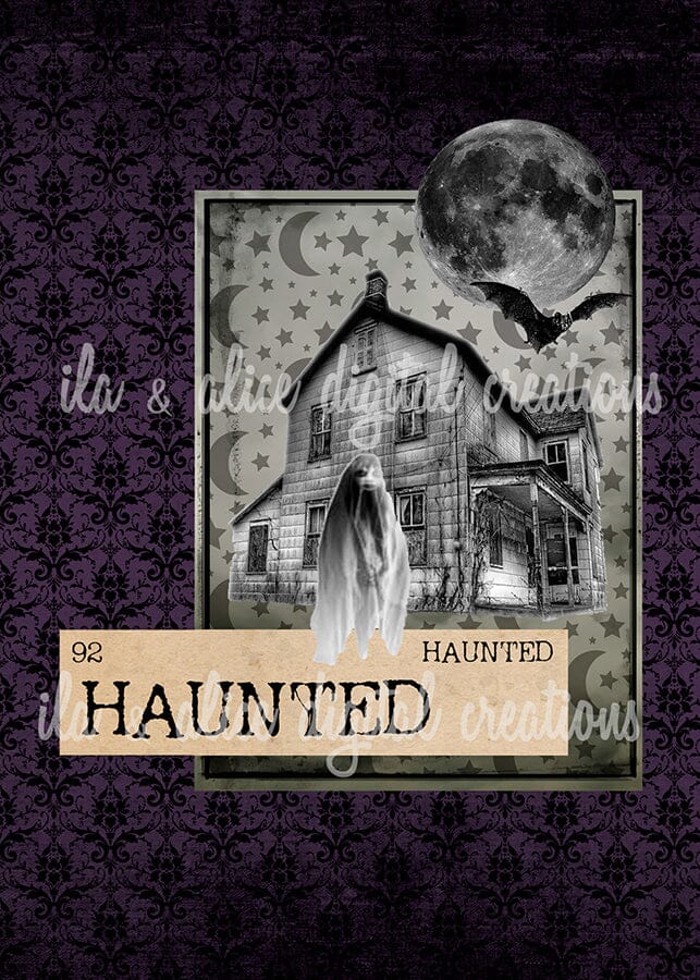 Dark Eerie Spooky Postcards Post Cards ila & alice