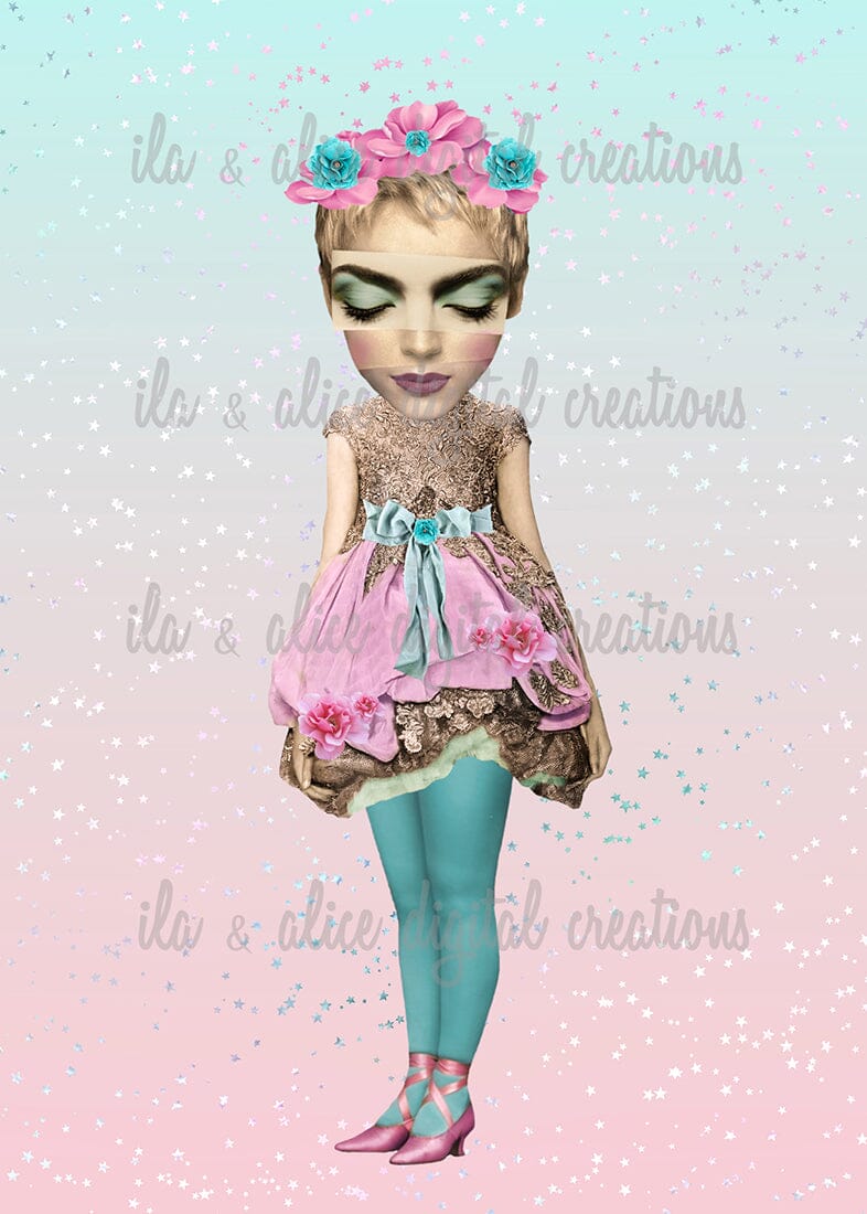 Paperdolls Postcards Post Cards ila & alice