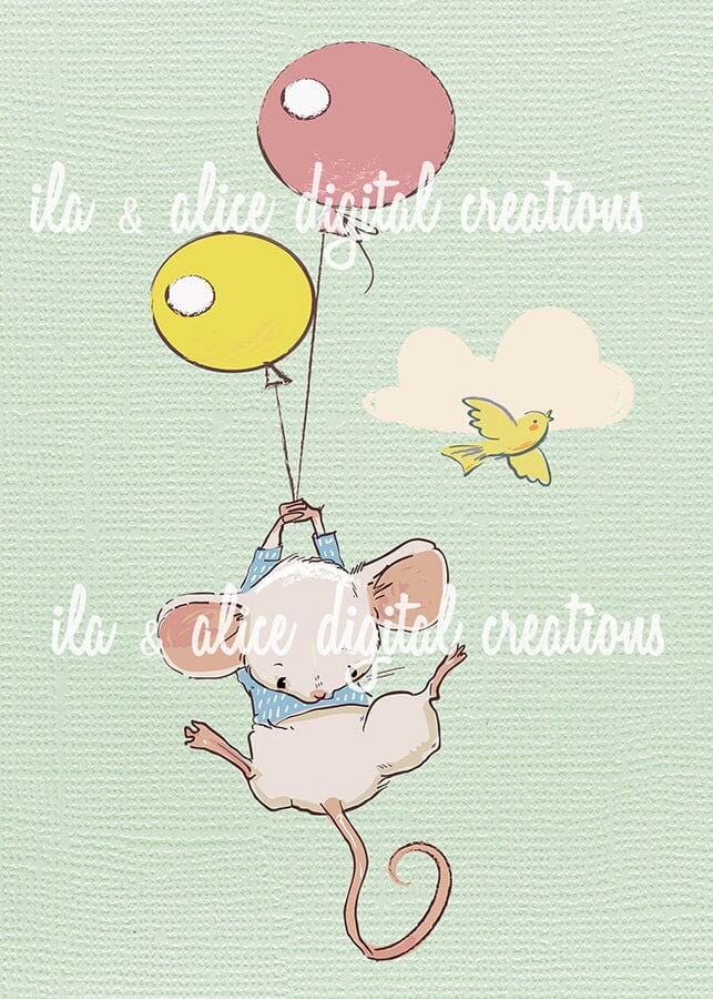 Playful Mice Postcards Post Cards ila & alice