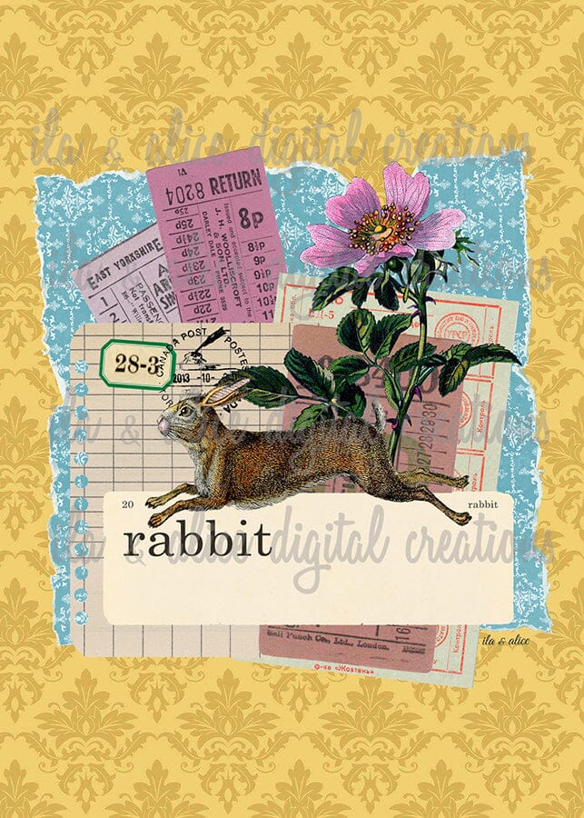 Woodland Collage Postcards Post Cards ila & alice