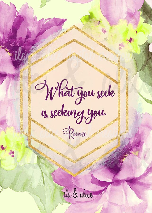 Rumi & Buddha Quote Postcards Post Cards ila & alice
