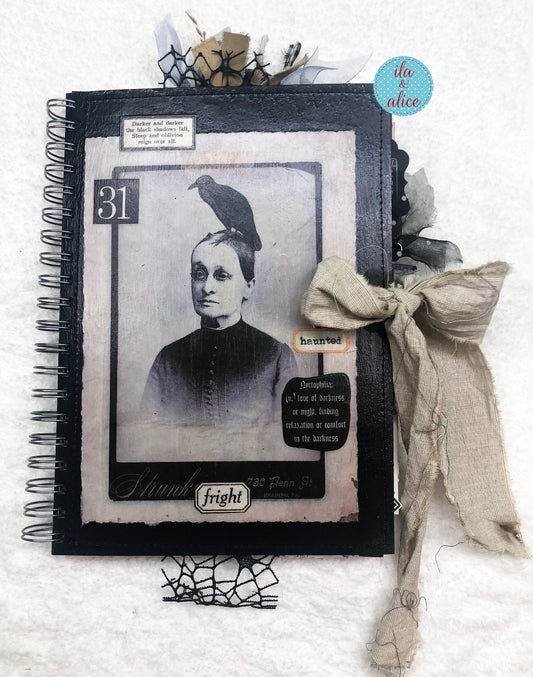 Macabre Witch Halloween Junk Journal with Ghosts & Ghouls Journal ila & alice 