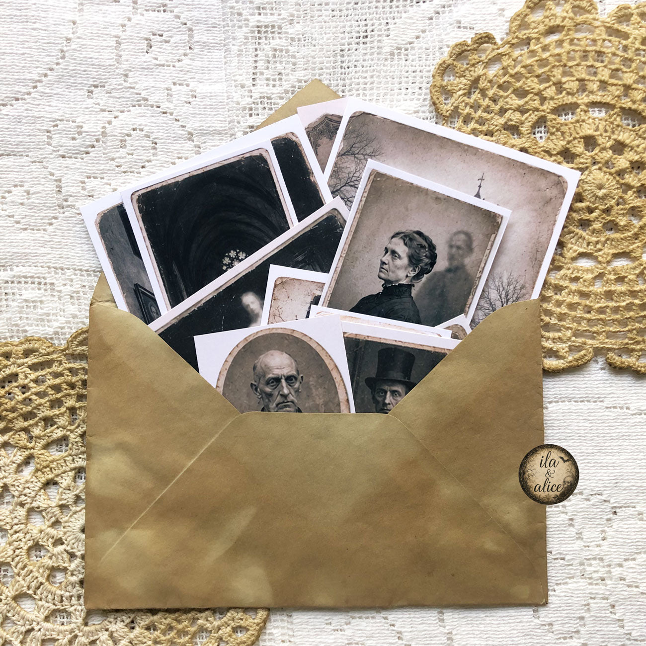 Spirit Visitors: Drawer No. 5 | Haunted Victorian Photo Ephemera Pack