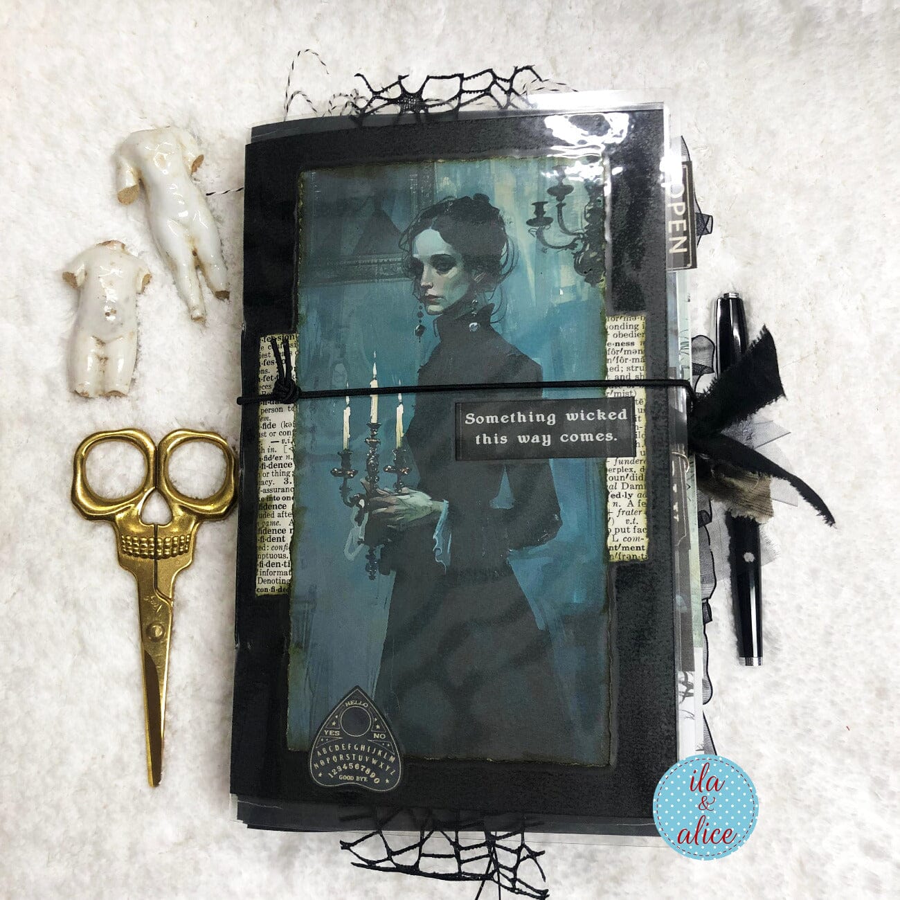 Dark Sinister Night Halloween Junk Journal #3 Journal ila & alice 