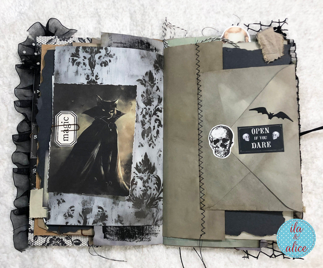 Dark & Spooky Witch Junk Journal No. 02 – Gothic Halloween Ephemera Journal