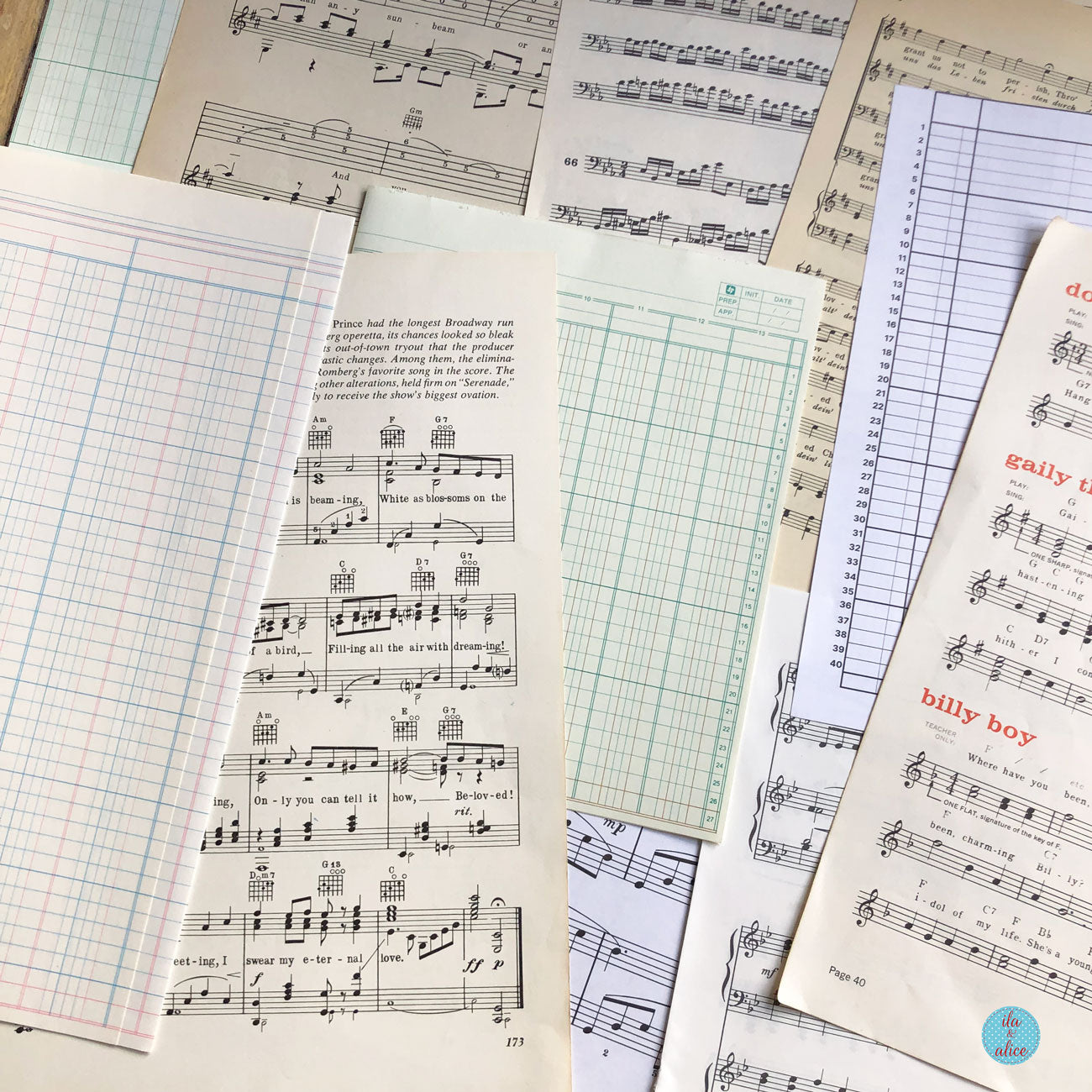 Vintage Music & Ledger Paper Pack