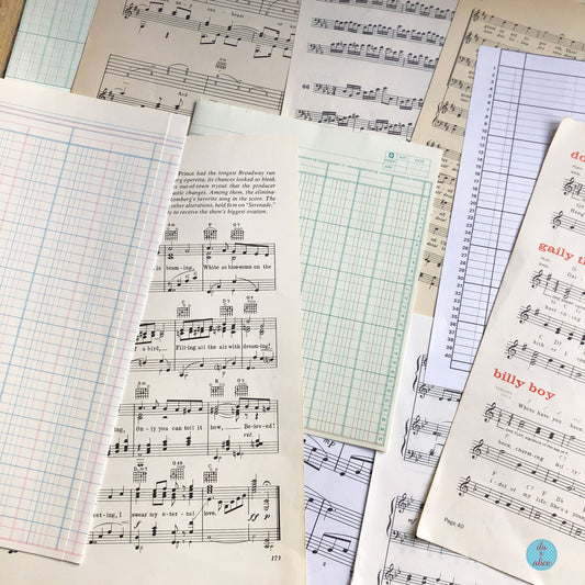 Vintage Music & Ledger Paper Pack