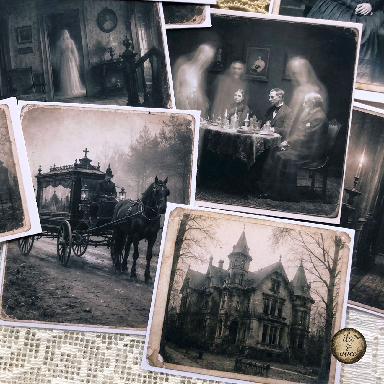 Restless Rooms: Drawer No. 4 | Haunted Victorian Photo Ephemera Pack