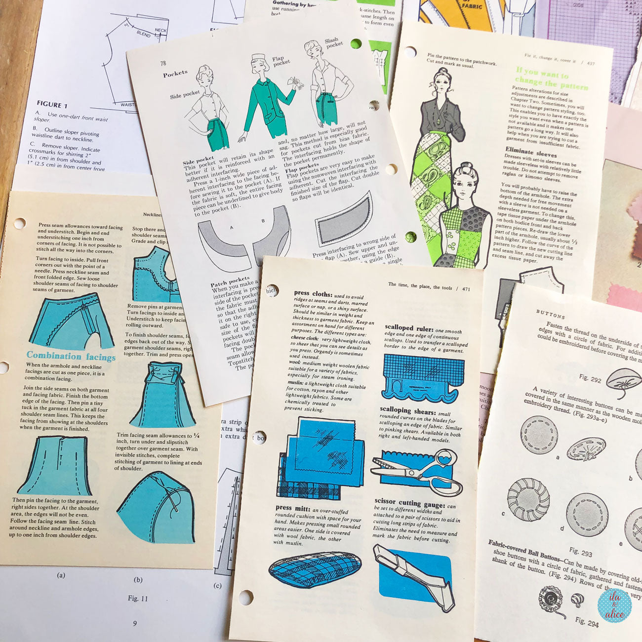 Vintage Sewing Paper Pack