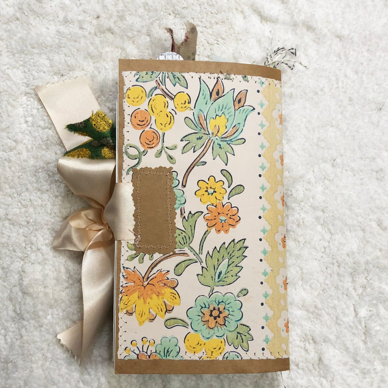 Whimsical Shabby Junk Journal- Elegant Collage with Fowers, Butterfly and Lace Journal ila & alice 