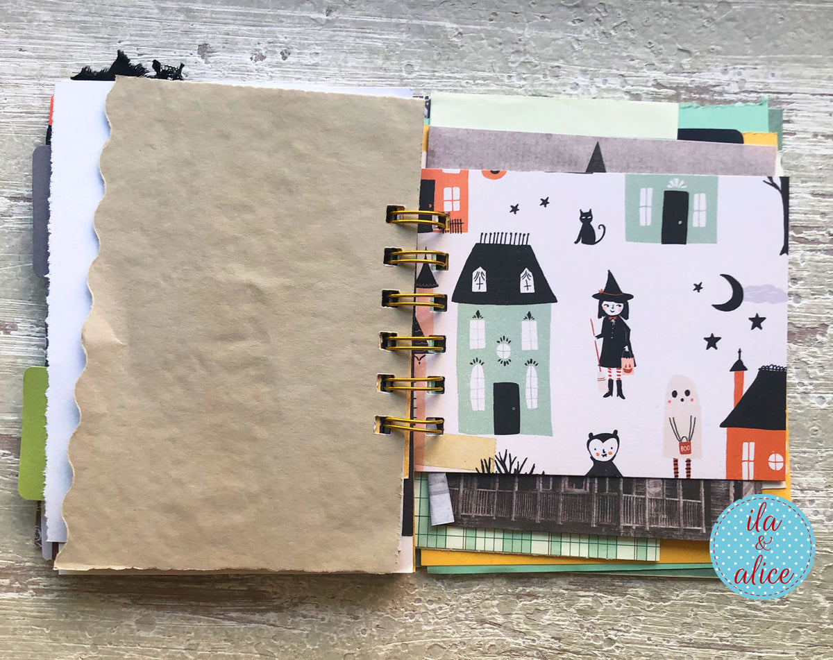Halloween Mini Journal No. 8 | Gothic Screaming Woman Mini Junk Journal