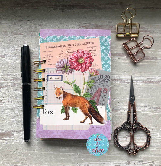 Mini Journal – Fox Collage