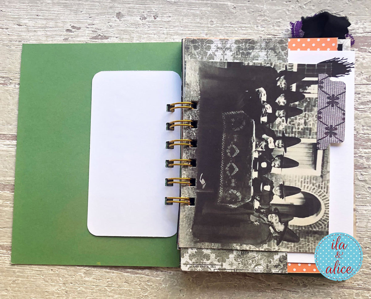 Halloween Mini Journal No. 2 | Vintage Jack O’Lantern Mini Junk Journal