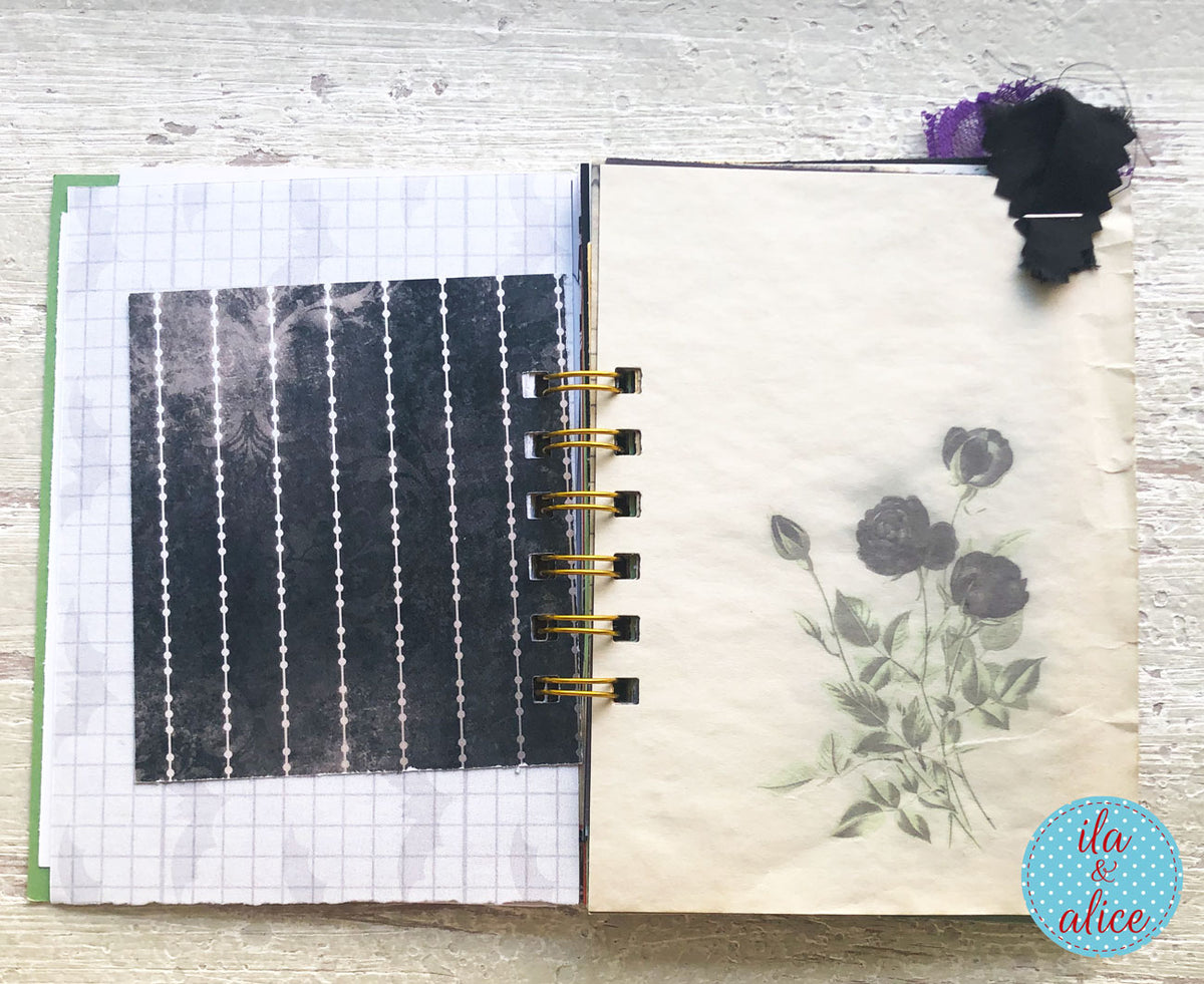 Halloween Mini Journal No. 2 | Vintage Jack O’Lantern Mini Junk Journal