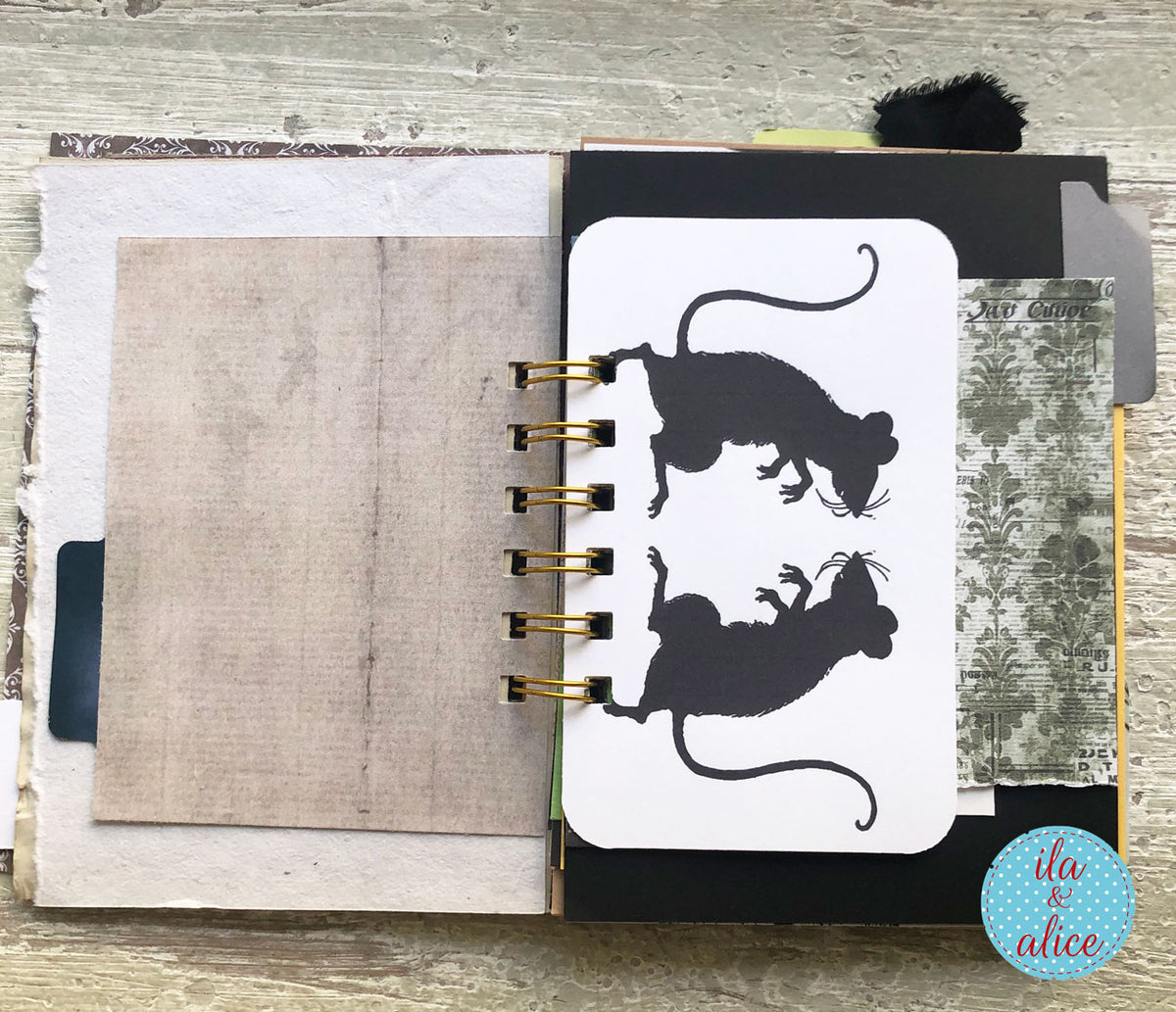 Halloween Mini Journal No. 6 | Haunted Victorian Portrait Junk Journal