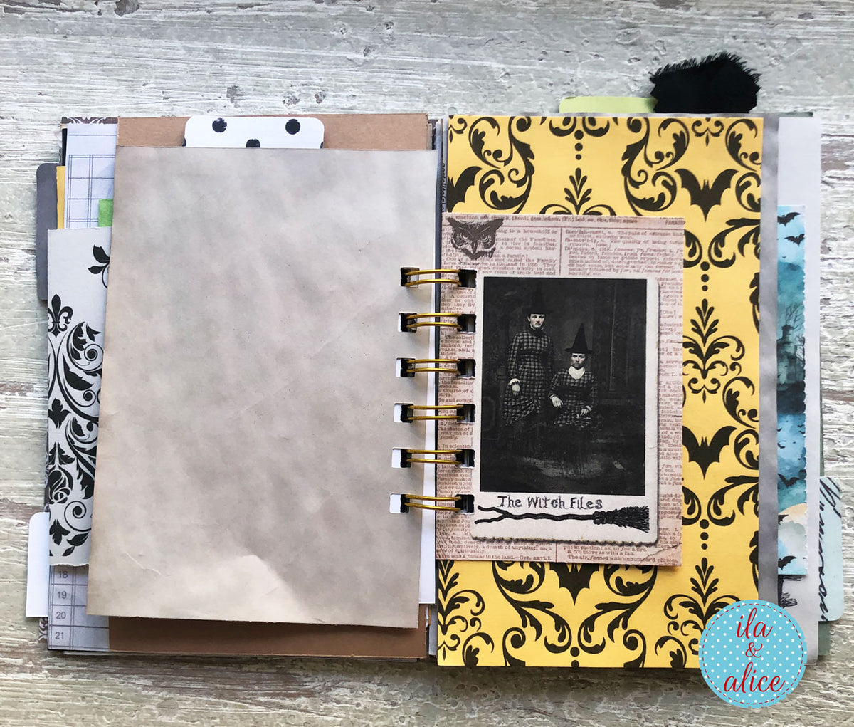 Halloween Mini Journal No. 6 | Haunted Victorian Portrait Junk Journal