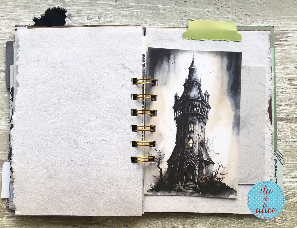 Halloween Mini Journal No. 6 | Haunted Victorian Portrait Junk Journal
