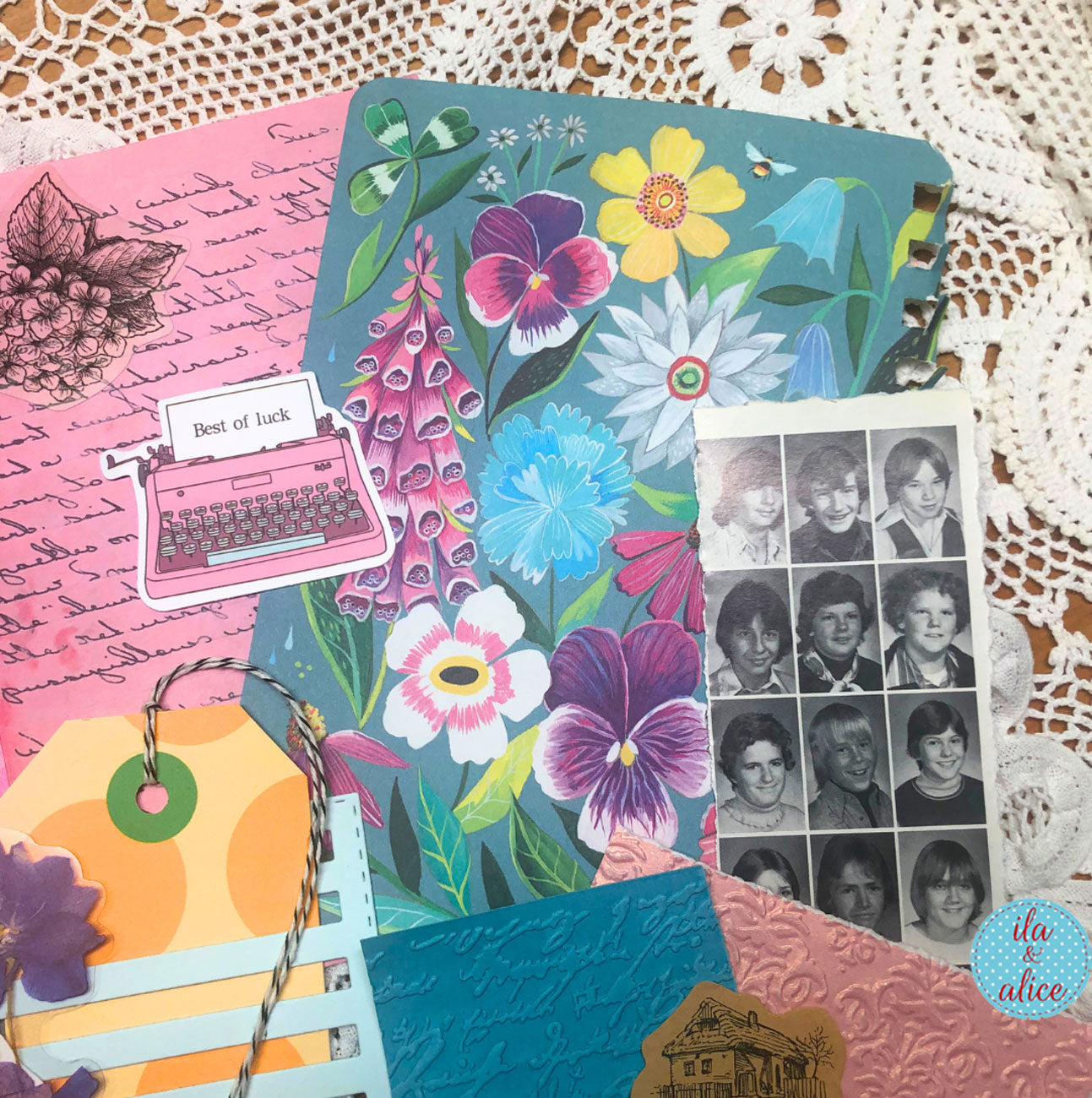 Bright Ephemera Pack-Junk Journal and Postcard Pack