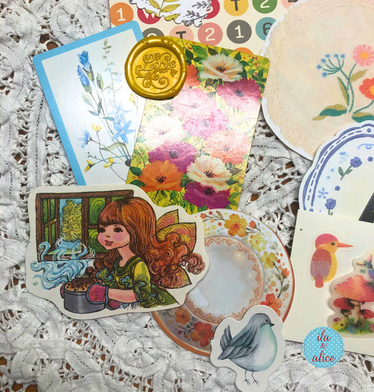 Bright Ephemera Pack-Junk Journal and Postcard Pack