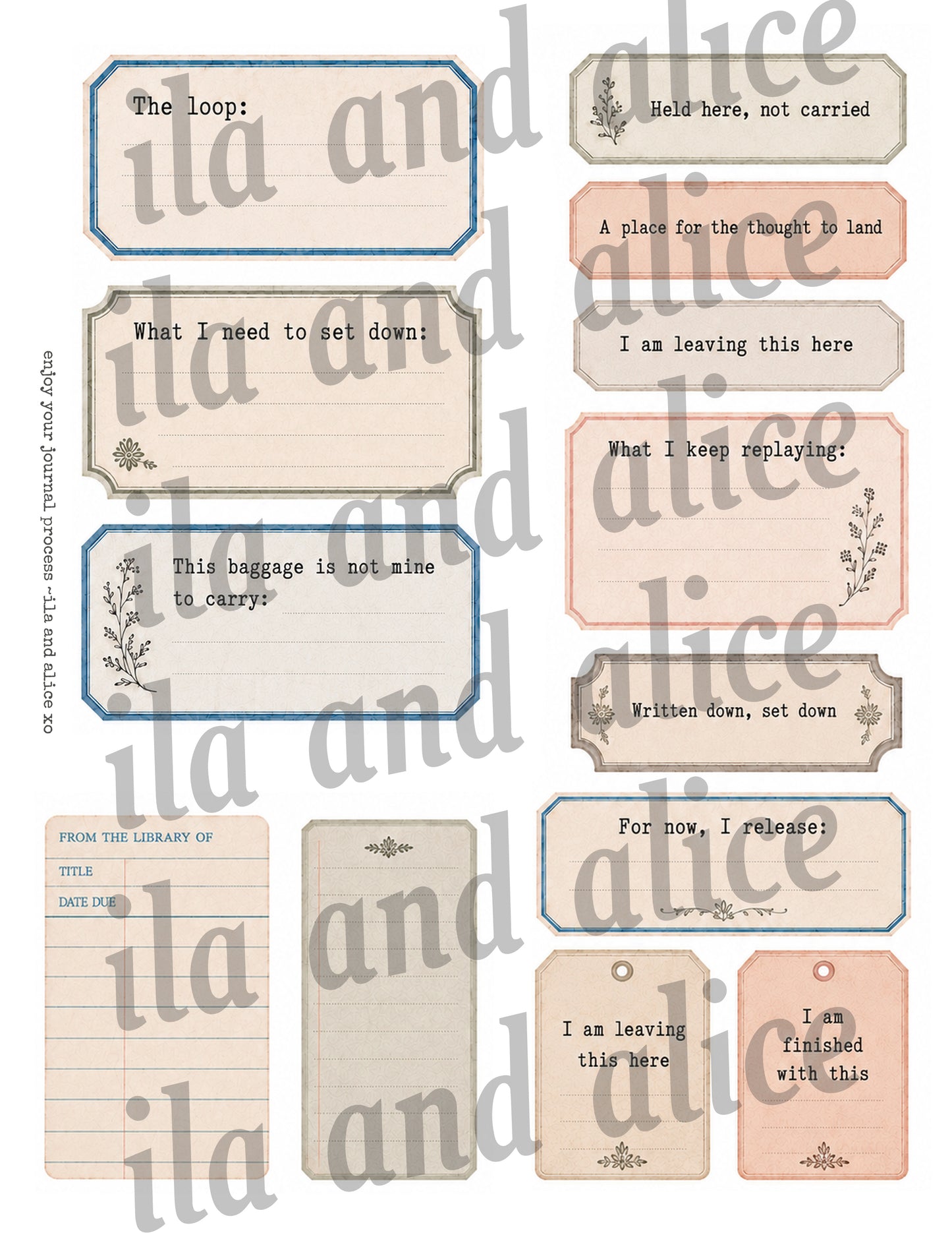 Loop Journal Companion Kit | Printed Journal Pages Mailed to You